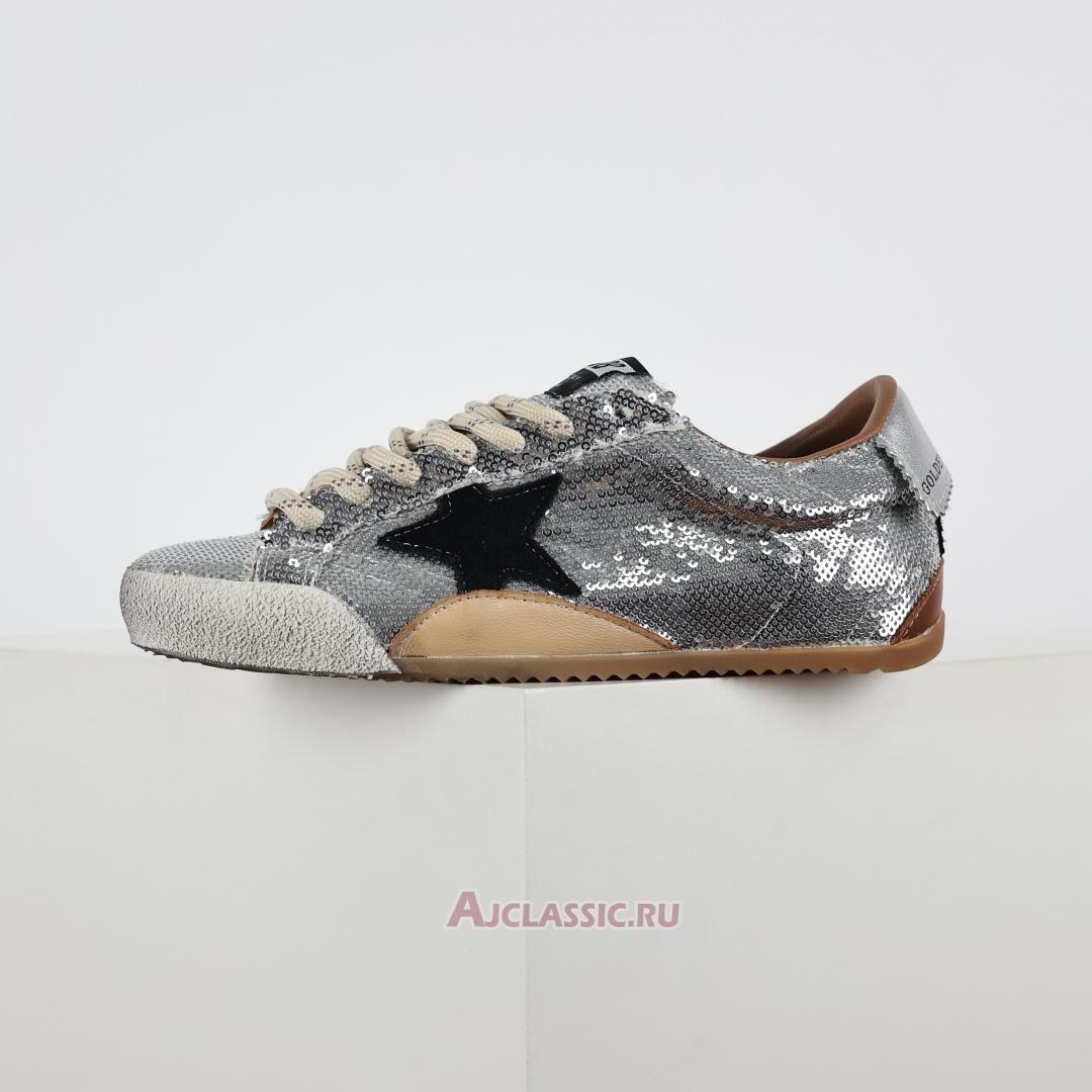 New Golden Goose True-Star "Silver Sequin Black" GMF00922.F007384.70330 Shoes