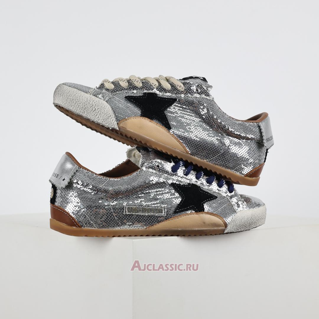New Golden Goose True-Star "Silver Sequin Black" GMF00922.F007384.70330 Shoes
