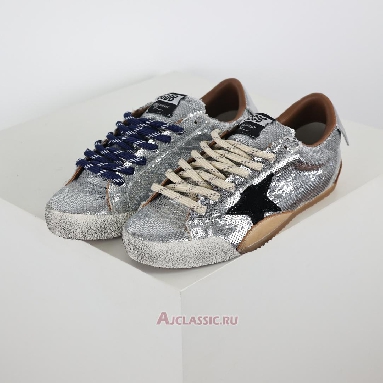 Buy Golden Goose True-Star Silver Sequin Black Silver GMF00922.F007384.70330 Quality Reps Replicas Shoes