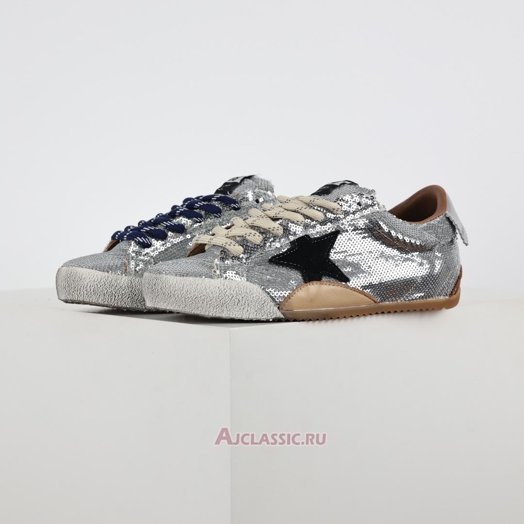 New Golden Goose True-Star "Silver Sequin Black" GMF00922.F007384.70330 Shoes