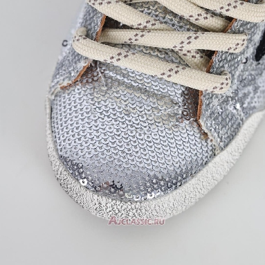 Buy Golden Goose True-Star Silver Sequin Black Silver GMF00922.F007384.70330 Quality Reps Replicas Shoes