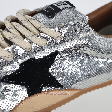 Buy Golden Goose True-Star Silver Sequin Black Silver GMF00922.F007384.70330 Quality Reps Replicas Shoes