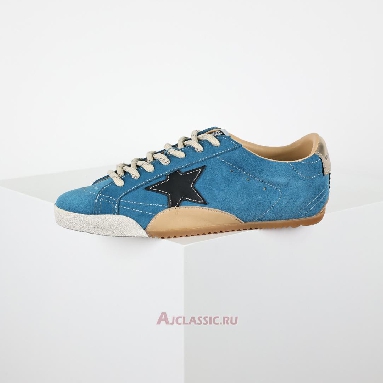 Buy Golden Goose True-Star Teal Suede With Black Blue GMF00922.F007389.50928 Quality Reps Replicas Shoes