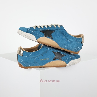 Buy Golden Goose True-Star Teal Suede With Black Blue GMF00922.F007389.50928 Quality Reps Replicas Shoes