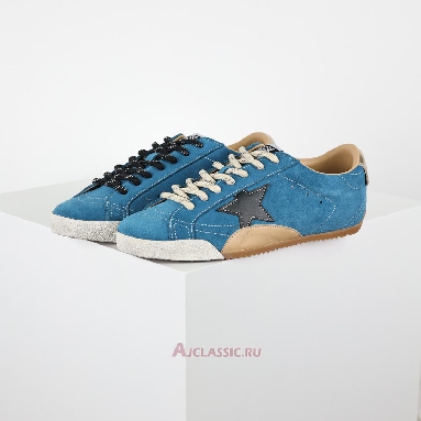 Buy Golden Goose True-Star Teal Suede With Black Blue GMF00922.F007389.50928 Quality Reps Replicas Shoes