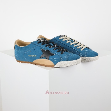 Buy Golden Goose True-Star Teal Suede With Black Blue GMF00922.F007389.50928 Quality Reps Replicas Shoes