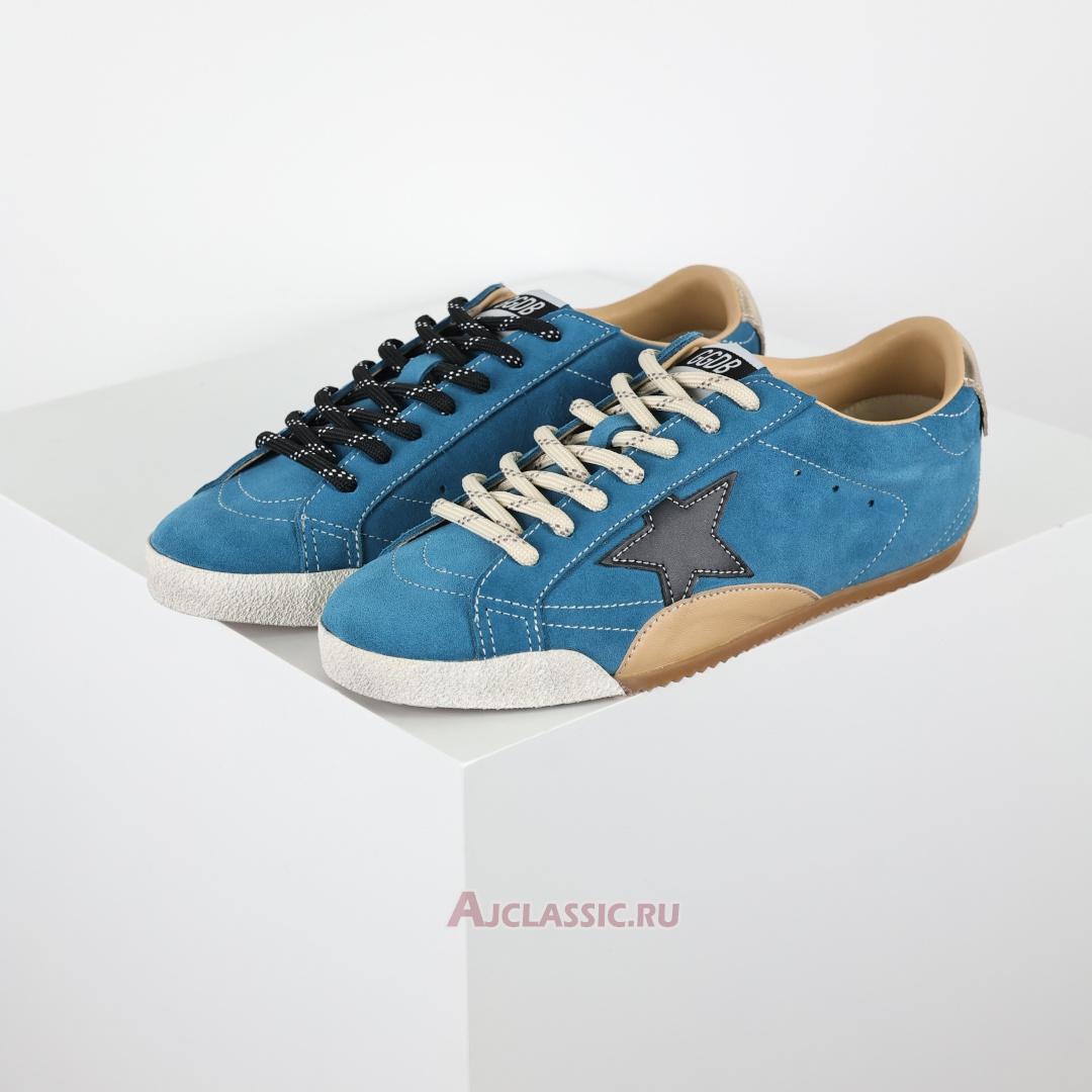 New Golden Goose True-Star "Teal Suede With Black" GMF00922.F007389.50928 Shoes