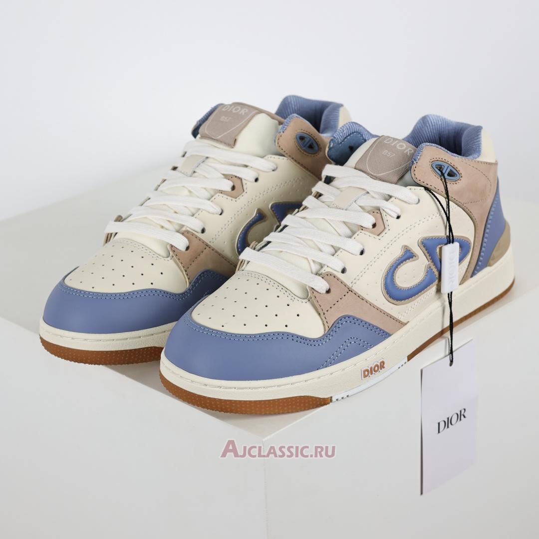 New Dior B57 Mid "Cream Blue" Sneaker 3SH141ZXT H554 Shoes