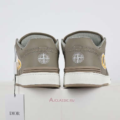 Buy Dior x Stone Island B57 Low Gray Yellow Smooth Calfskin Sneaker Grey 3SN318ZDL_H822 Quality Reps Replicas Shoes