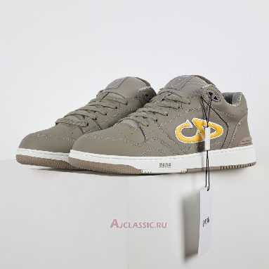 Buy Dior x Stone Island B57 Low Gray Yellow Smooth Calfskin Sneaker Grey 3SN318ZDL_H822 Quality Reps Replicas Shoes
