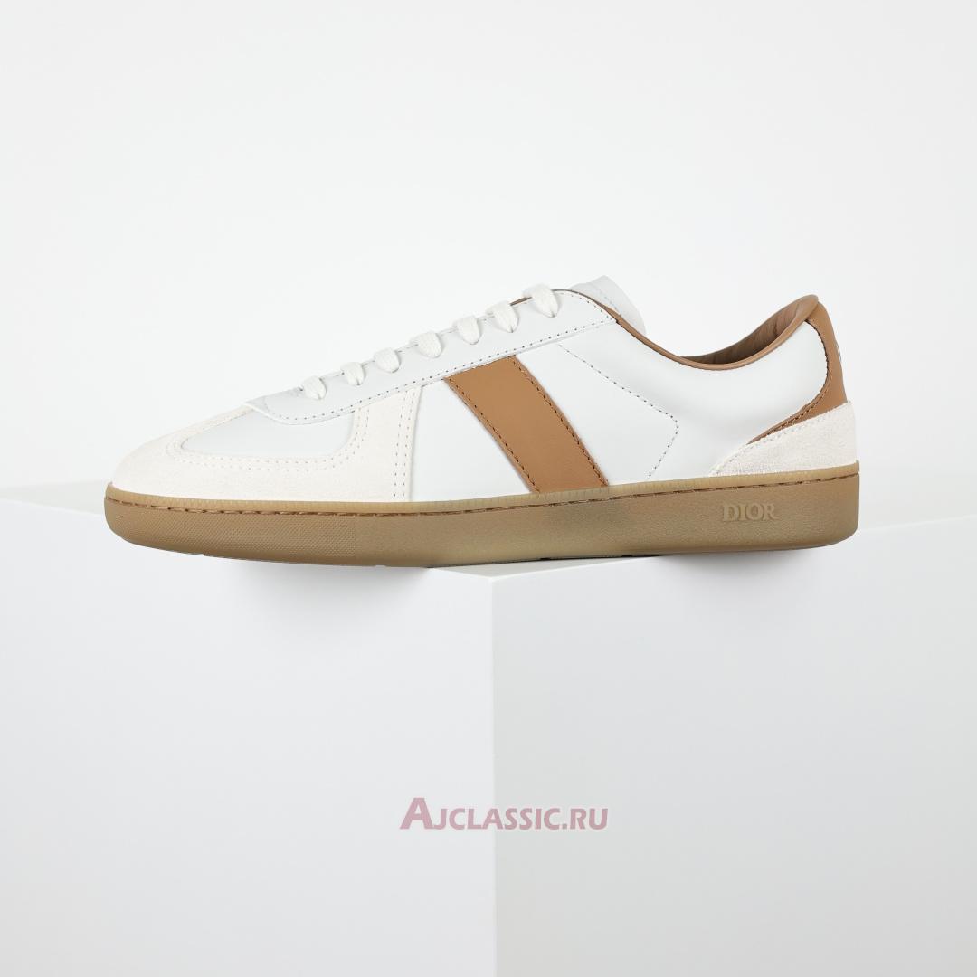 New Dior B01 Matchpoint "White Cognac" Sneaker 3SN328ZRH_H076 Shoes