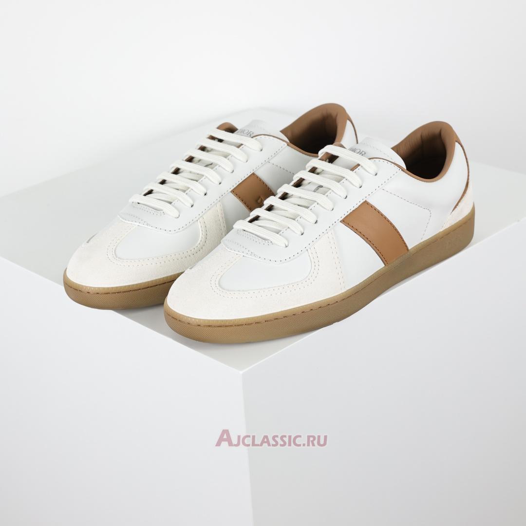 New Dior B01 Matchpoint "White Cognac" Sneaker 3SN328ZRH_H076 Shoes
