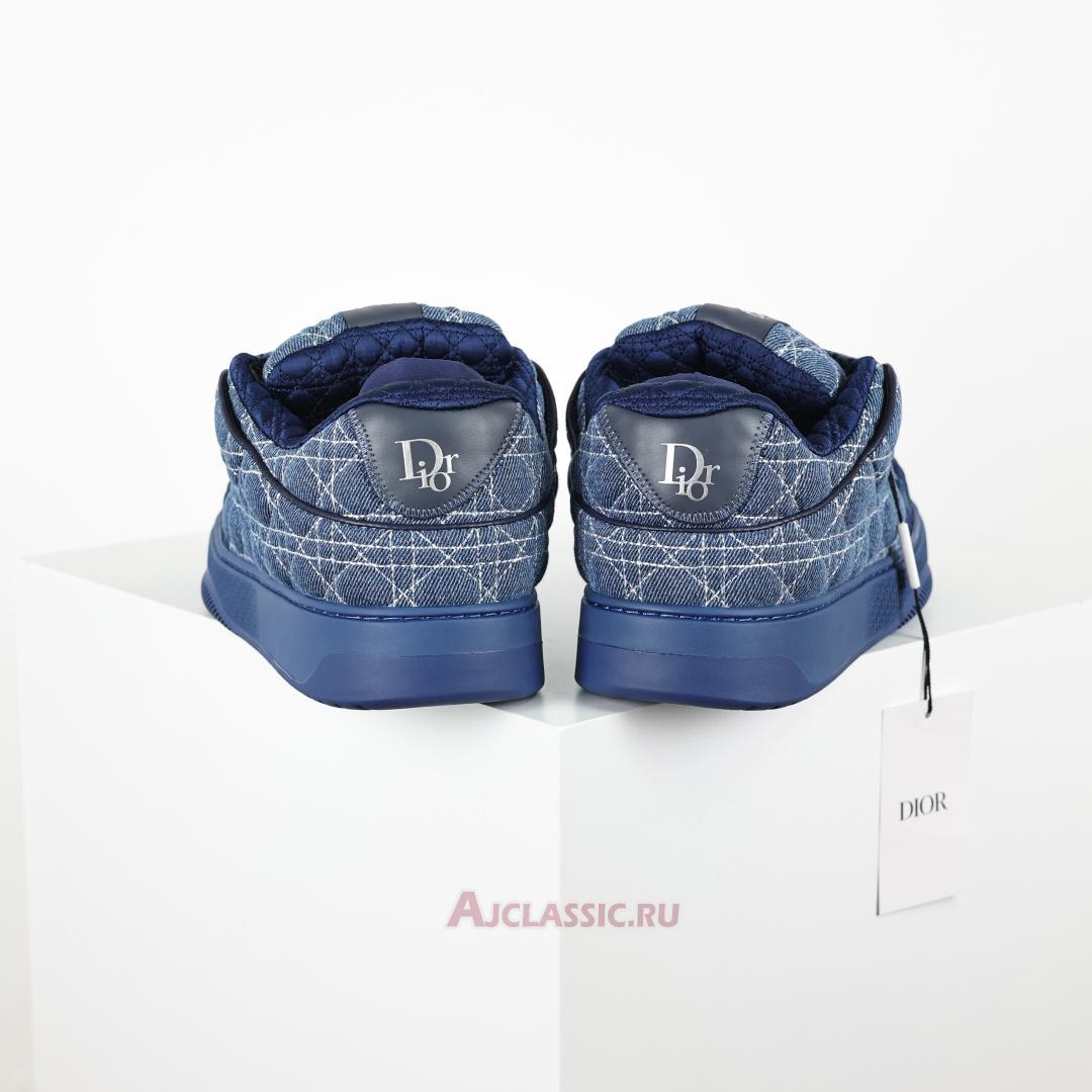 New Dior B9s Skater "Blue Kumo Cannage Denim" Sneaker 3SN288ZAW_H565 Shoes