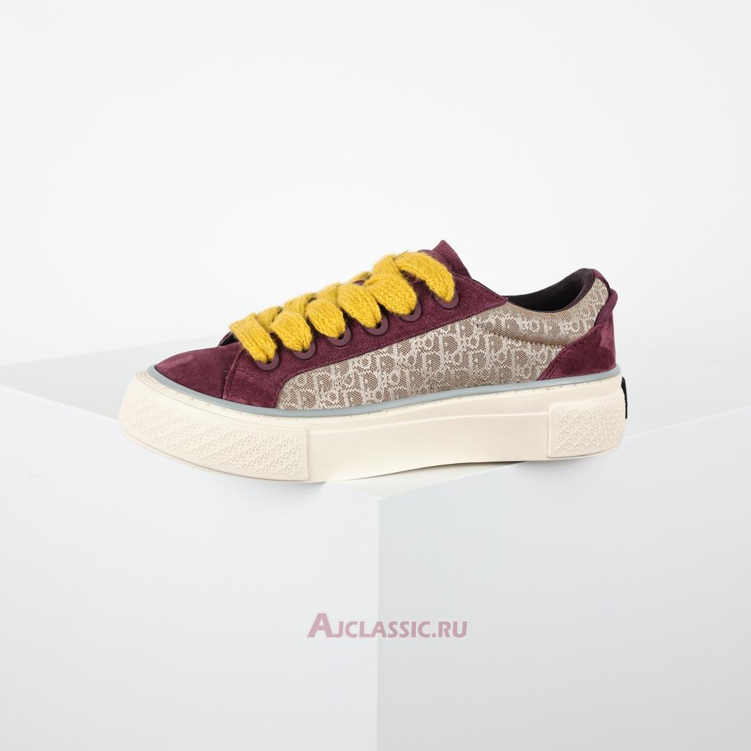 New Dior B33 "Dior Oblique - Beige Burgundy" Sneaker 3SN303ZWN H411 Shoes