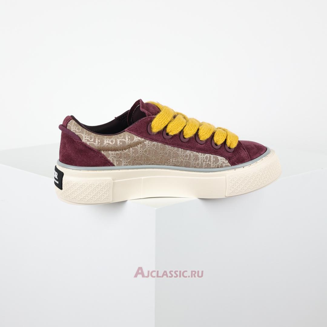 New Dior B33 "Dior Oblique - Beige Burgundy" Sneaker 3SN303ZWN H411 Shoes
