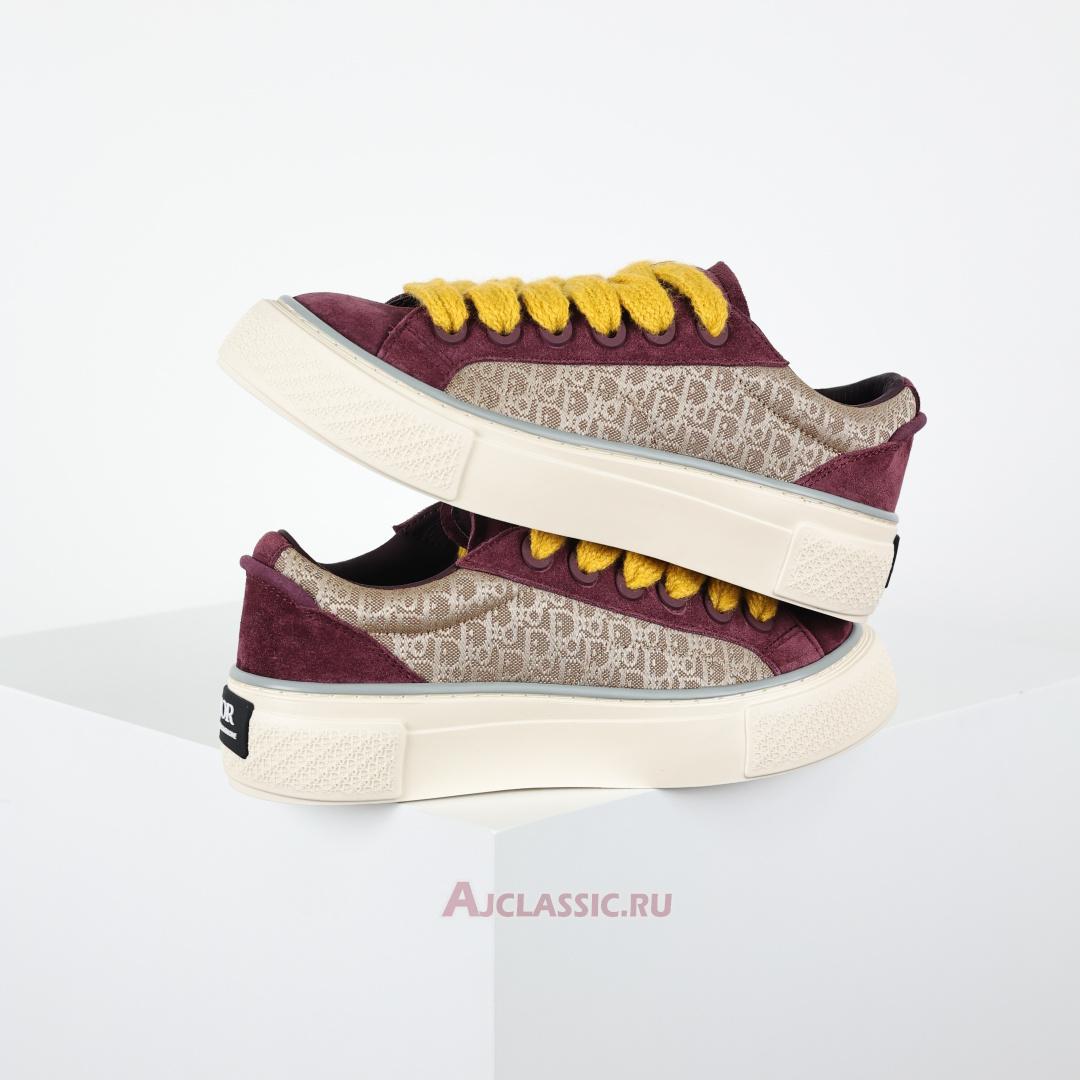 New Dior B33 "Dior Oblique - Beige Burgundy" Sneaker 3SN303ZWN H411 Shoes