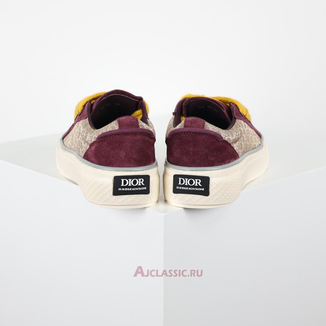 New Dior B33 "Dior Oblique - Beige Burgundy" Sneaker 3SN303ZWN H411 Shoes