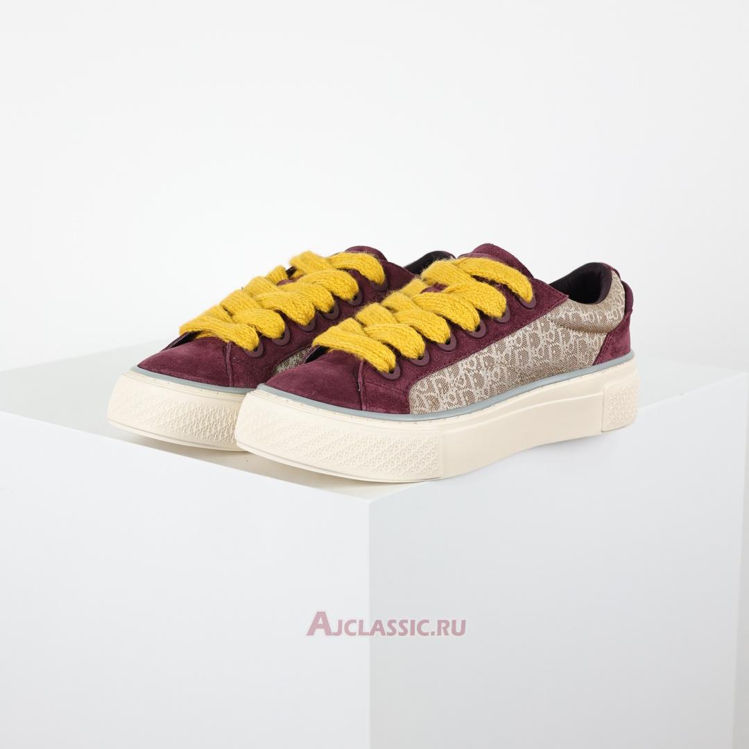 New Dior B33 "Dior Oblique - Beige Burgundy" Sneaker 3SN303ZWN H411 Shoes