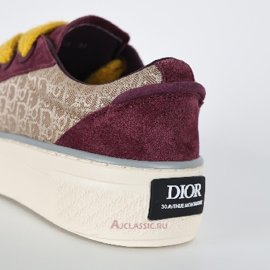 Buy Dior B33 Dior Oblique - Beige Burgundy Sneaker Red 3SN303ZWN H411 Quality Reps Replicas Shoes