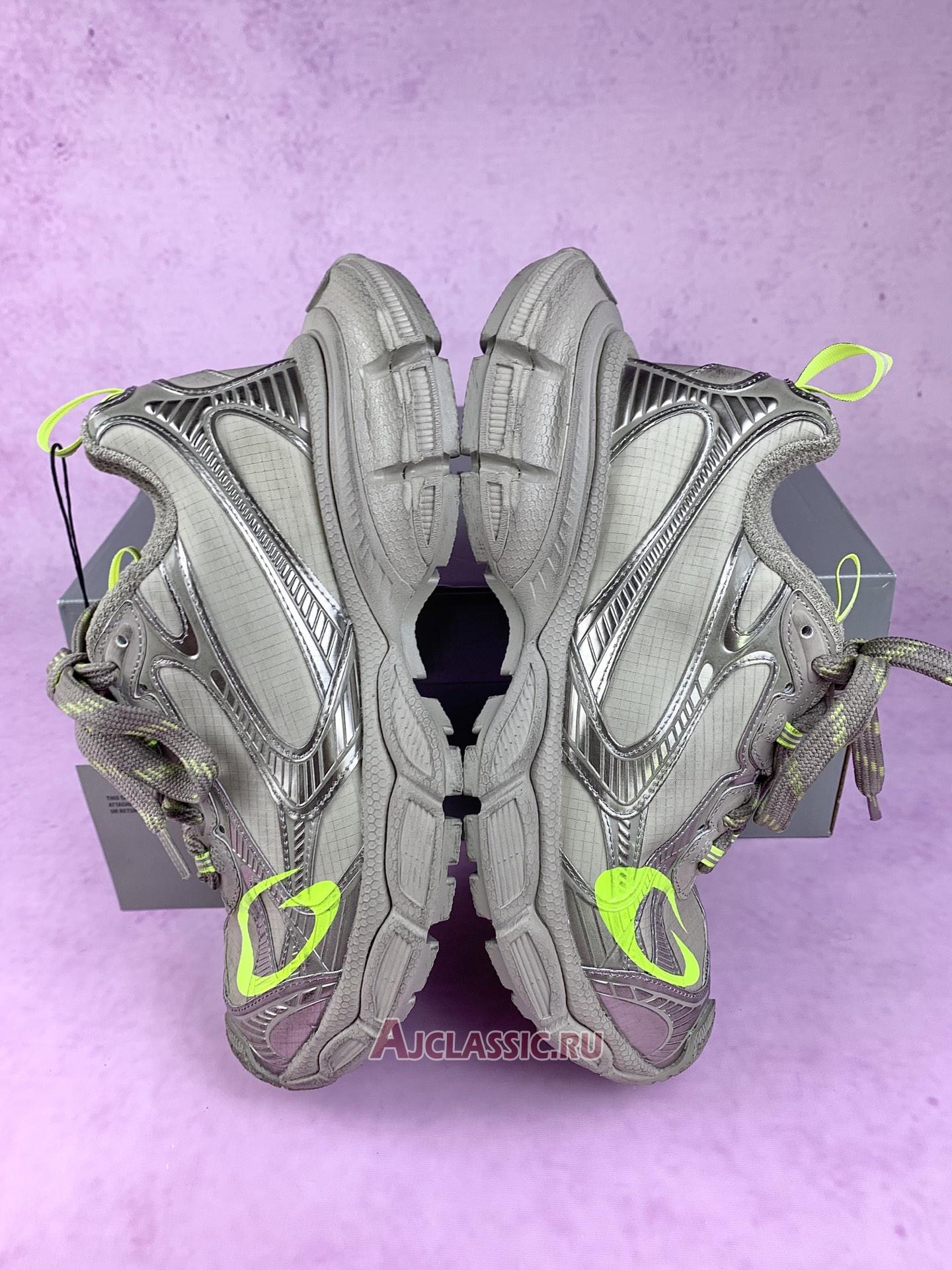 New Balenciaga 3XL Sneaker "Taupe Fluo Yellow" 734734 WXLCR 2077 Shoes