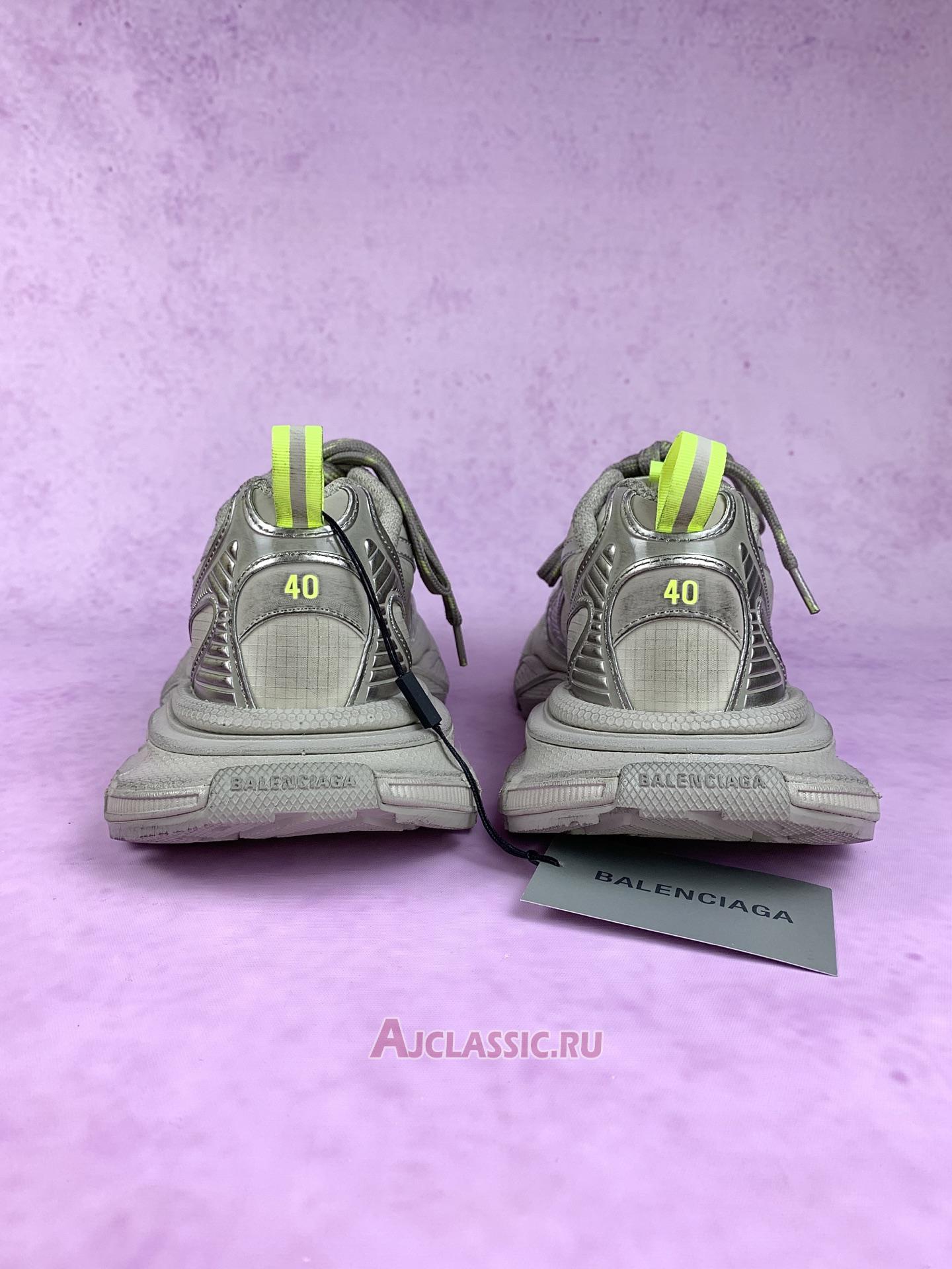 New Balenciaga 3XL Sneaker "Taupe Fluo Yellow" 734734 WXLCR 2077 Shoes