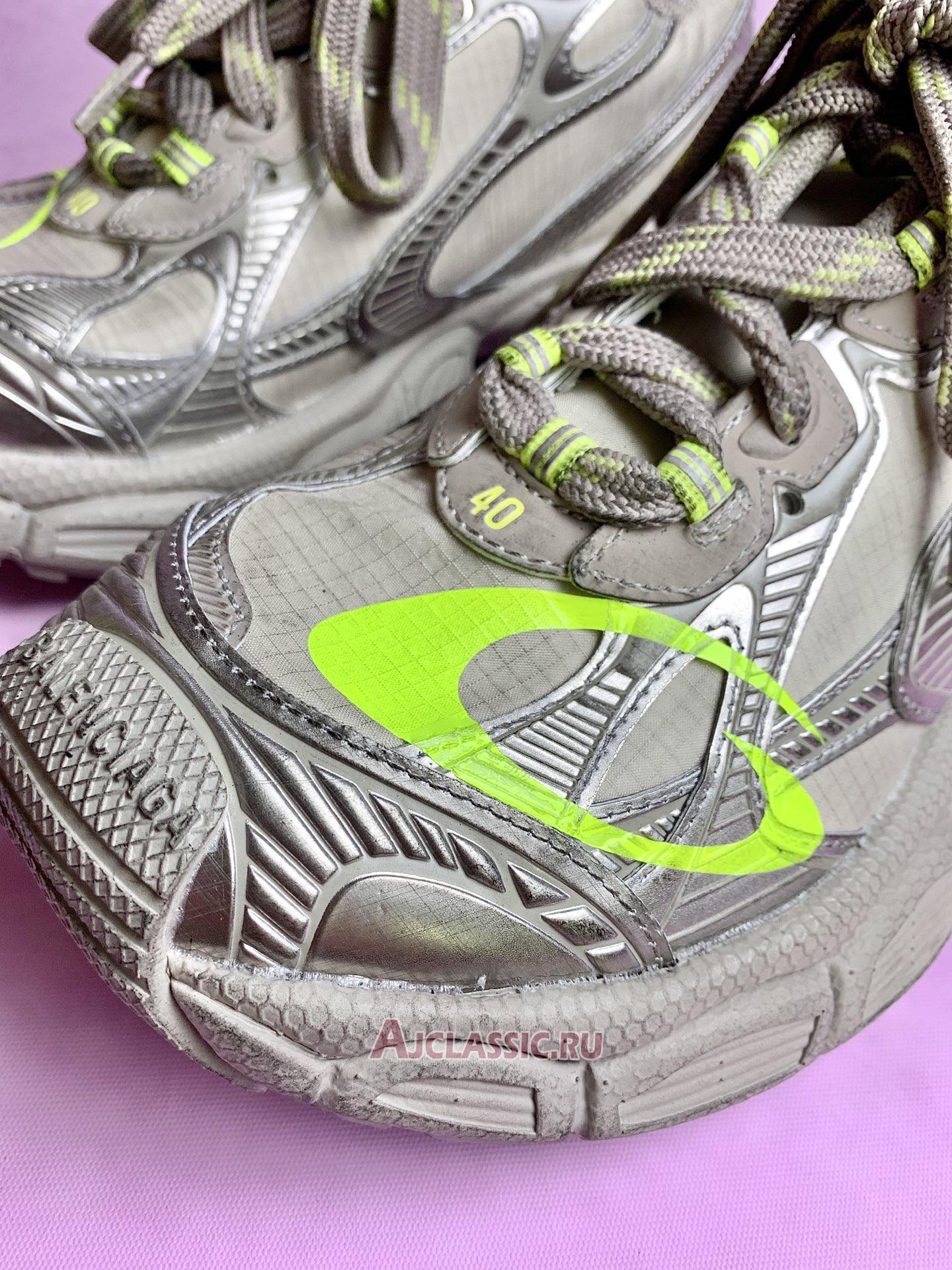 New Balenciaga 3XL Sneaker "Taupe Fluo Yellow" 734734 WXLCR 2077 Shoes