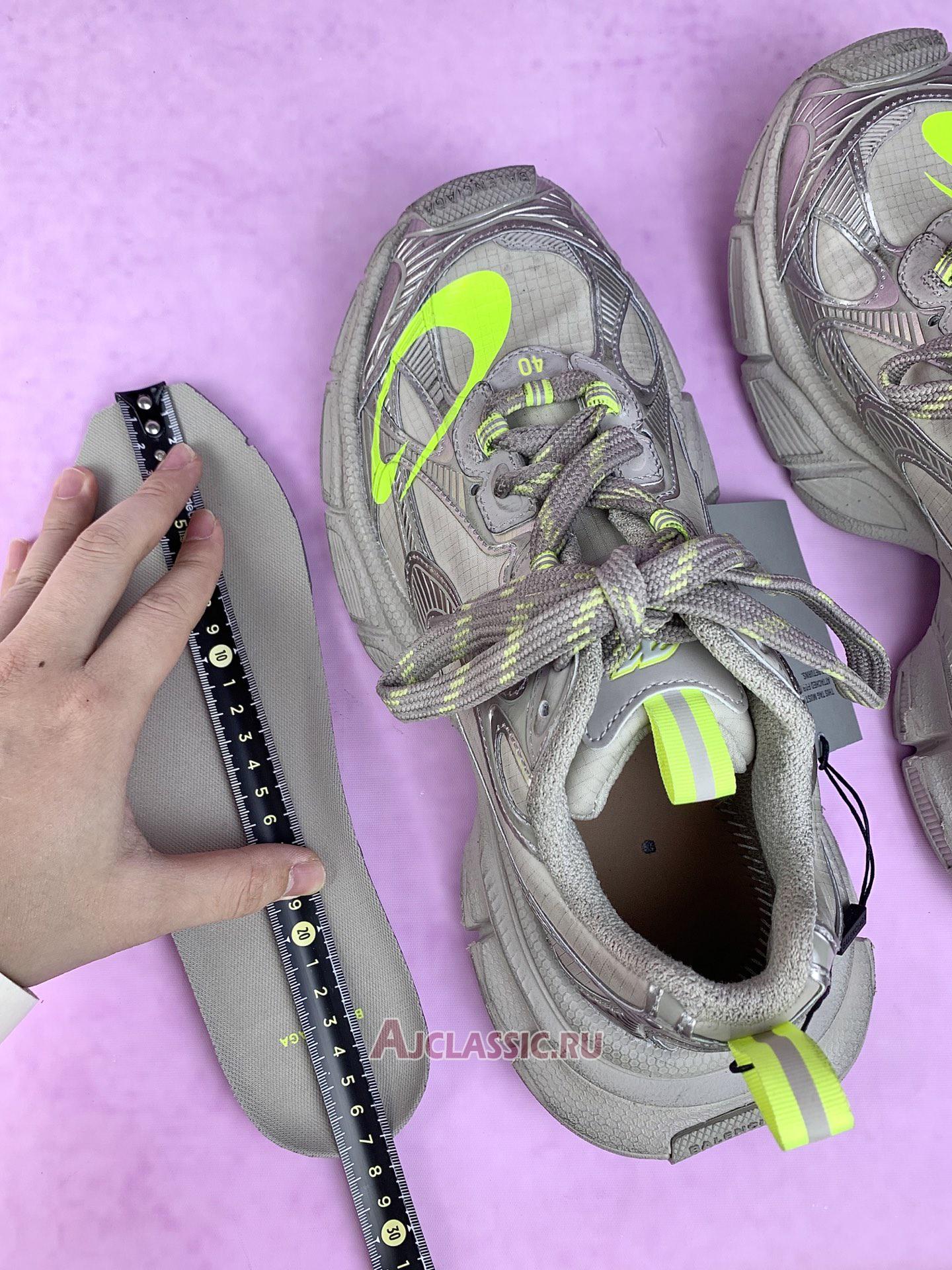 New Balenciaga 3XL Sneaker "Taupe Fluo Yellow" 734734 WXLCR 2077 Shoes