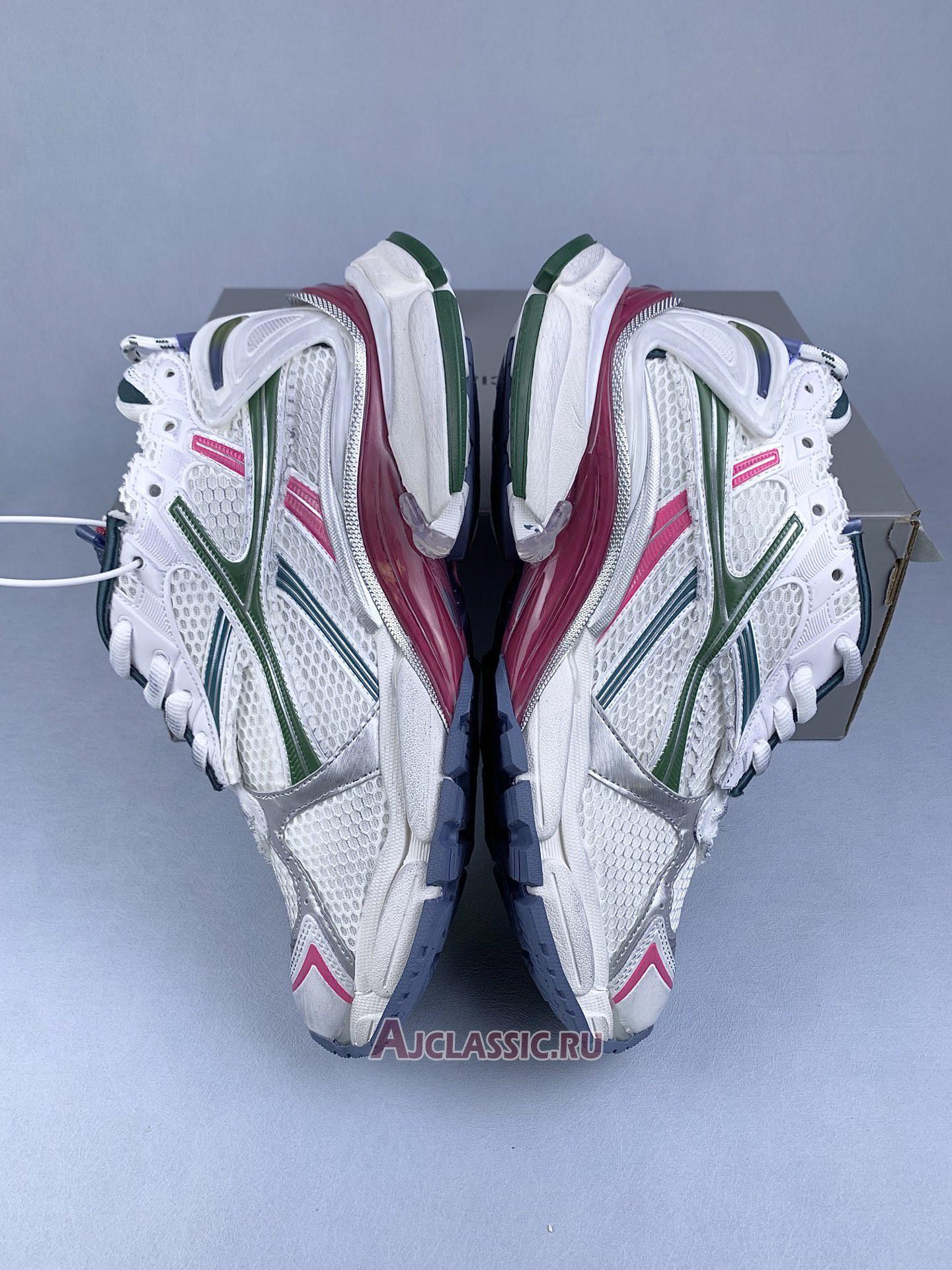 New Balenciaga Runner "White Dark Green Blue Pink" 772774 W3RMU 9934 Shoes
