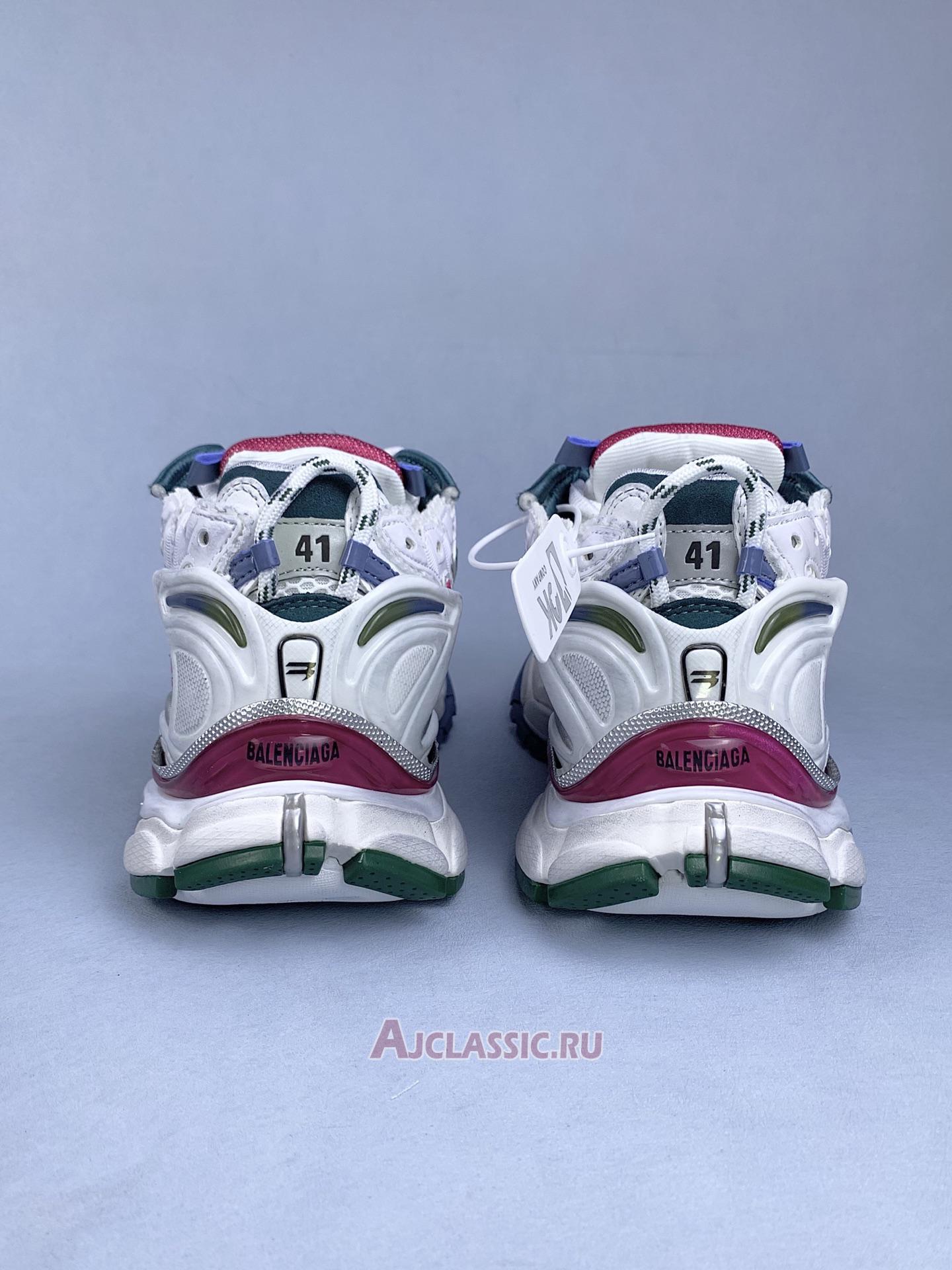 New Balenciaga Runner "White Dark Green Blue Pink" 772774 W3RMU 9934 Shoes