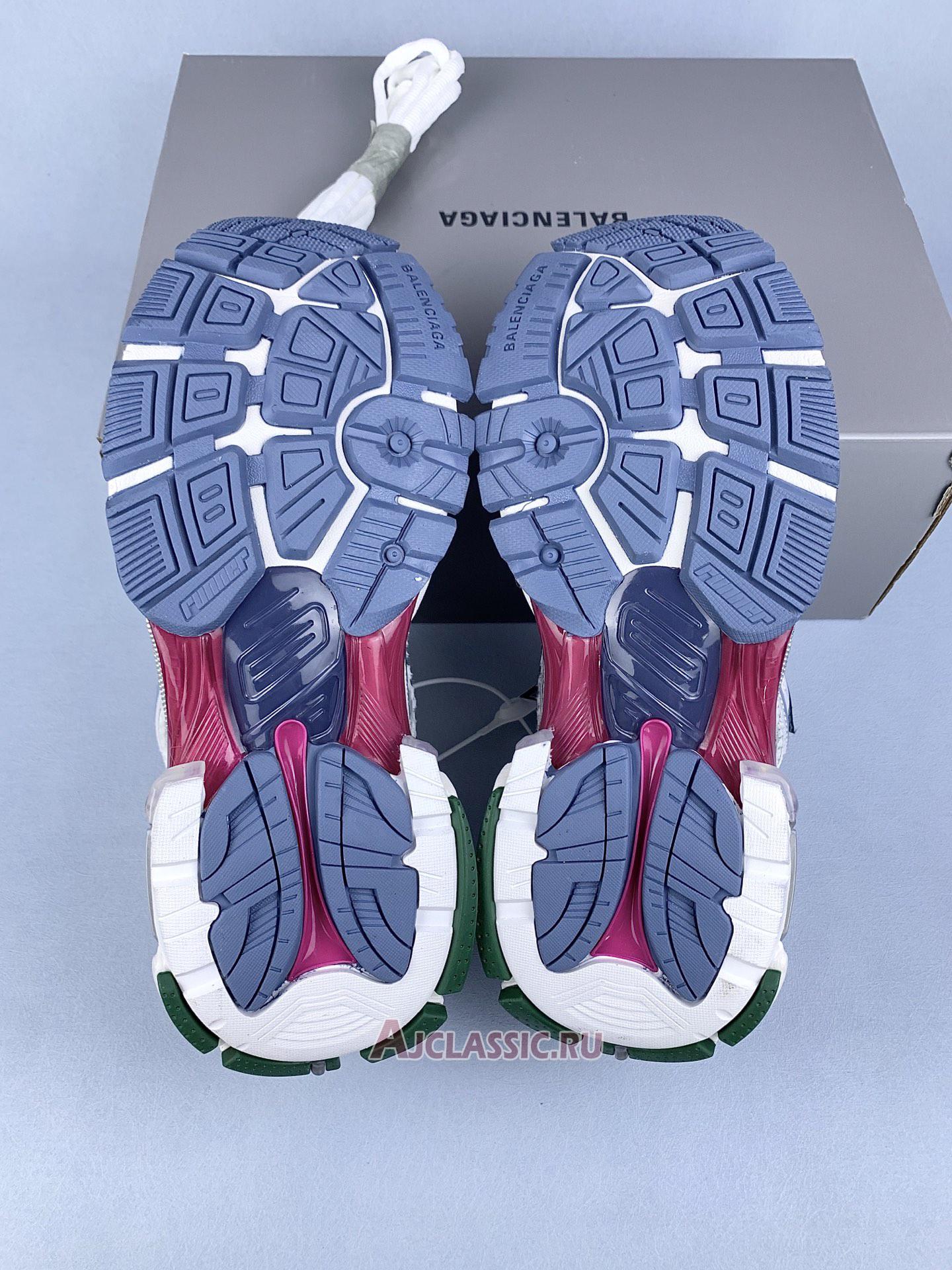 New Balenciaga Runner "White Dark Green Blue Pink" 772774 W3RMU 9934 Shoes