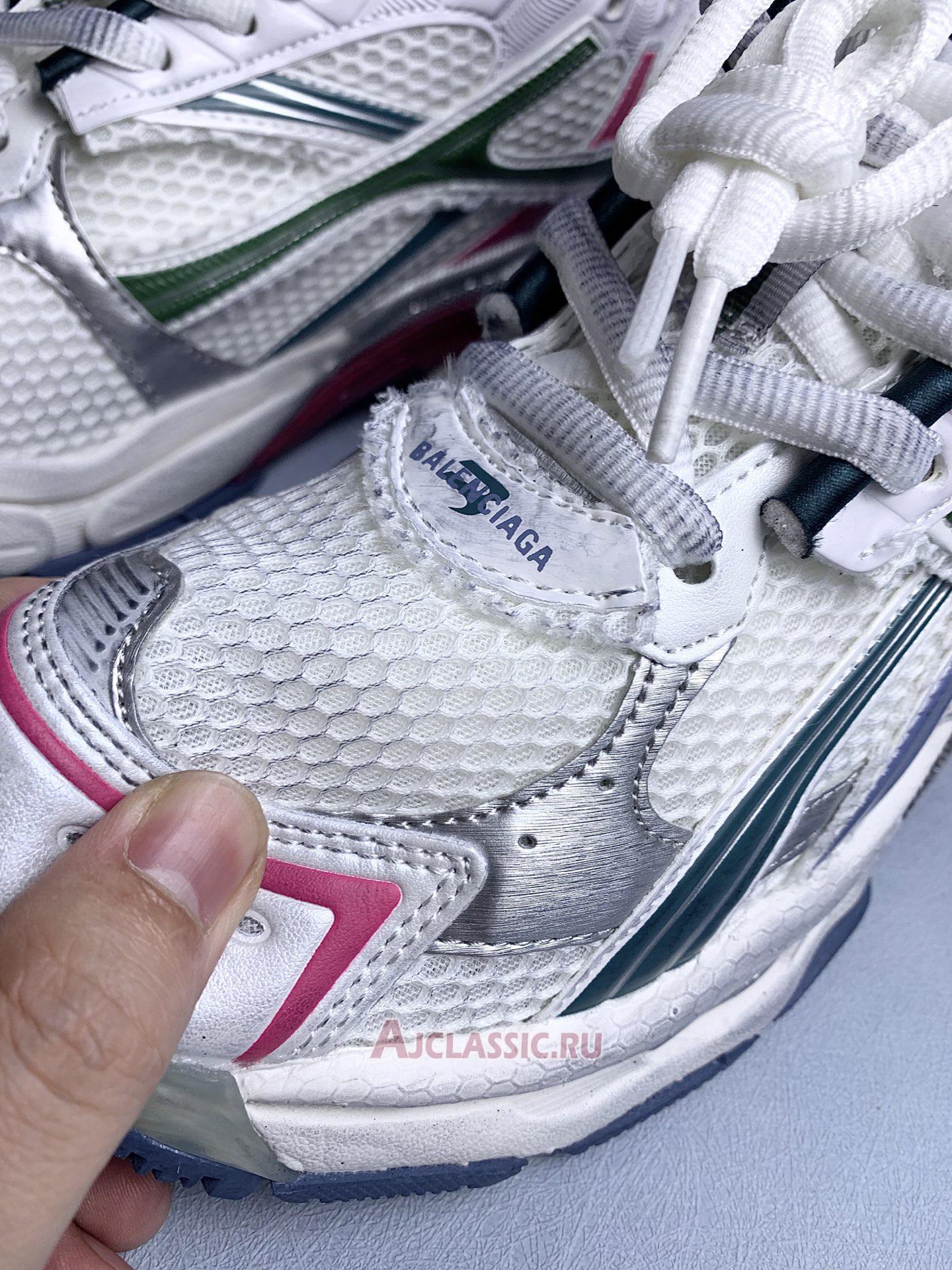 New Balenciaga Runner "White Dark Green Blue Pink" 772774 W3RMU 9934 Shoes