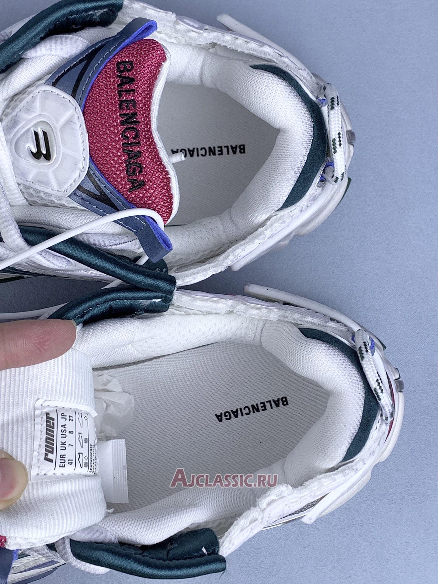 New Balenciaga Runner "White Dark Green Blue Pink" 772774 W3RMU 9934 Shoes