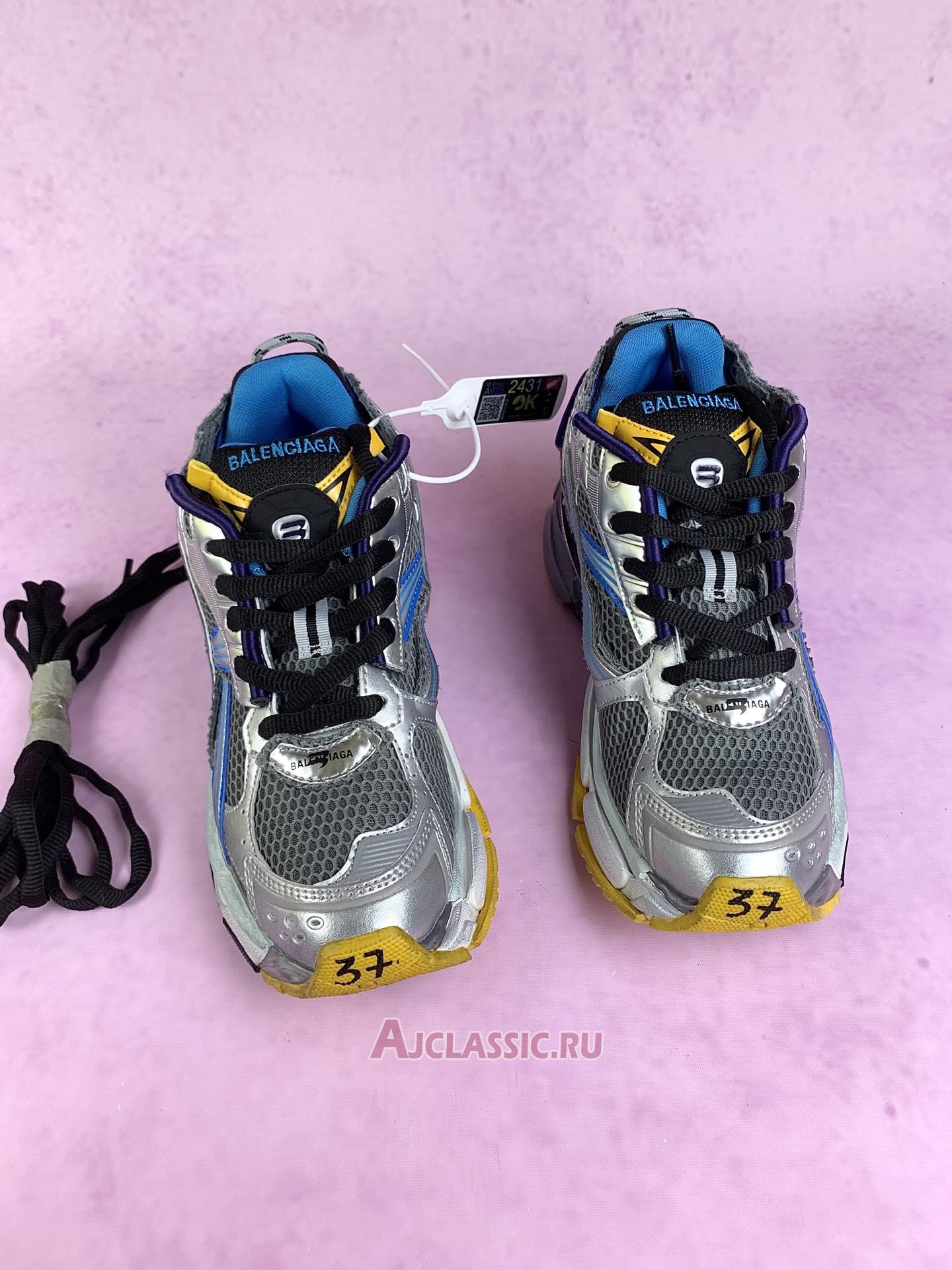 New Balenciaga Runner Sneaker "Grey Orange Aqua" 772774 W3RMU 1474 Shoes