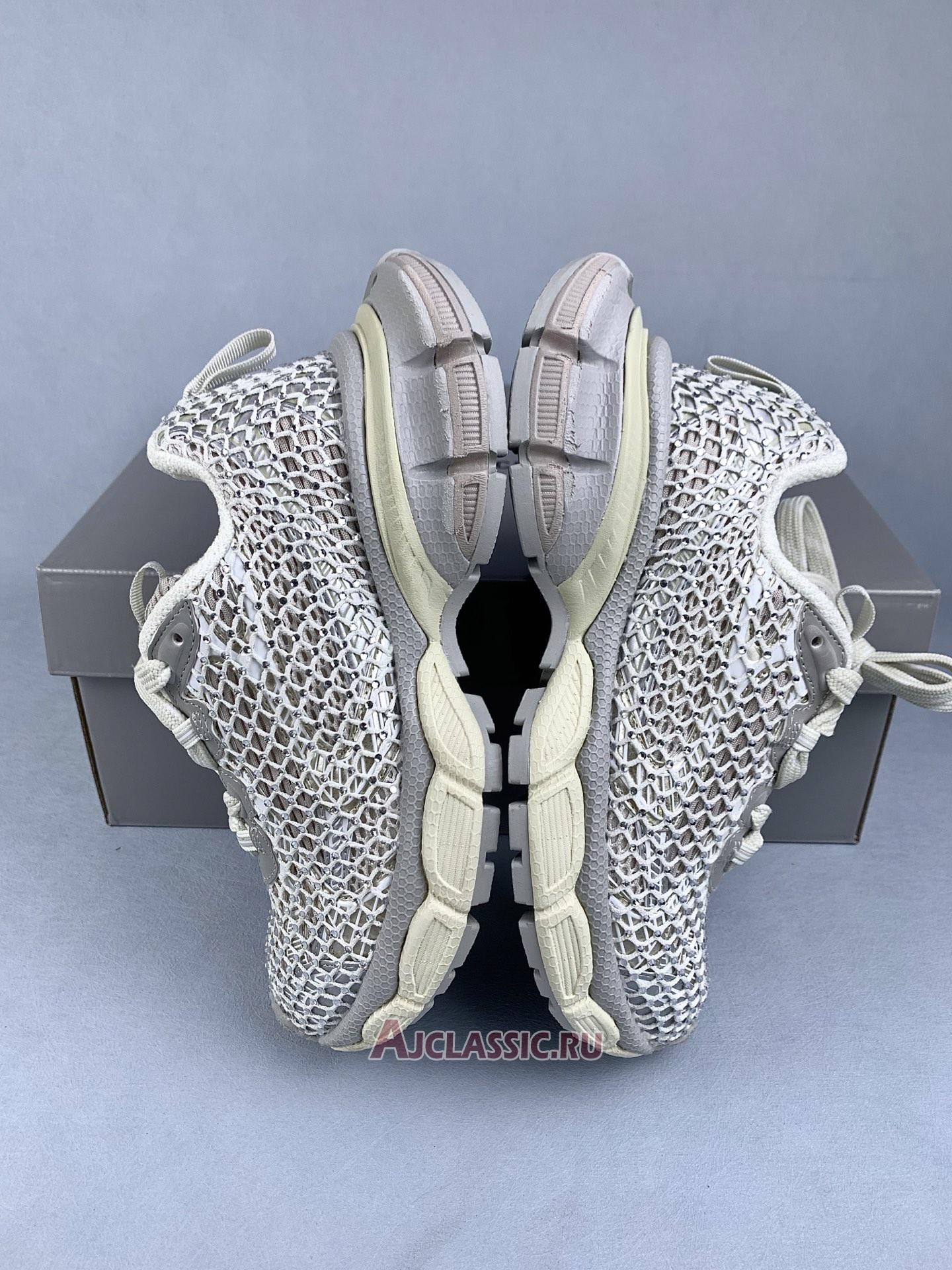 New Balenciaga 3XL Fishnet Sneaker "Eggshell" 788818 W3XFN 9191 Shoes