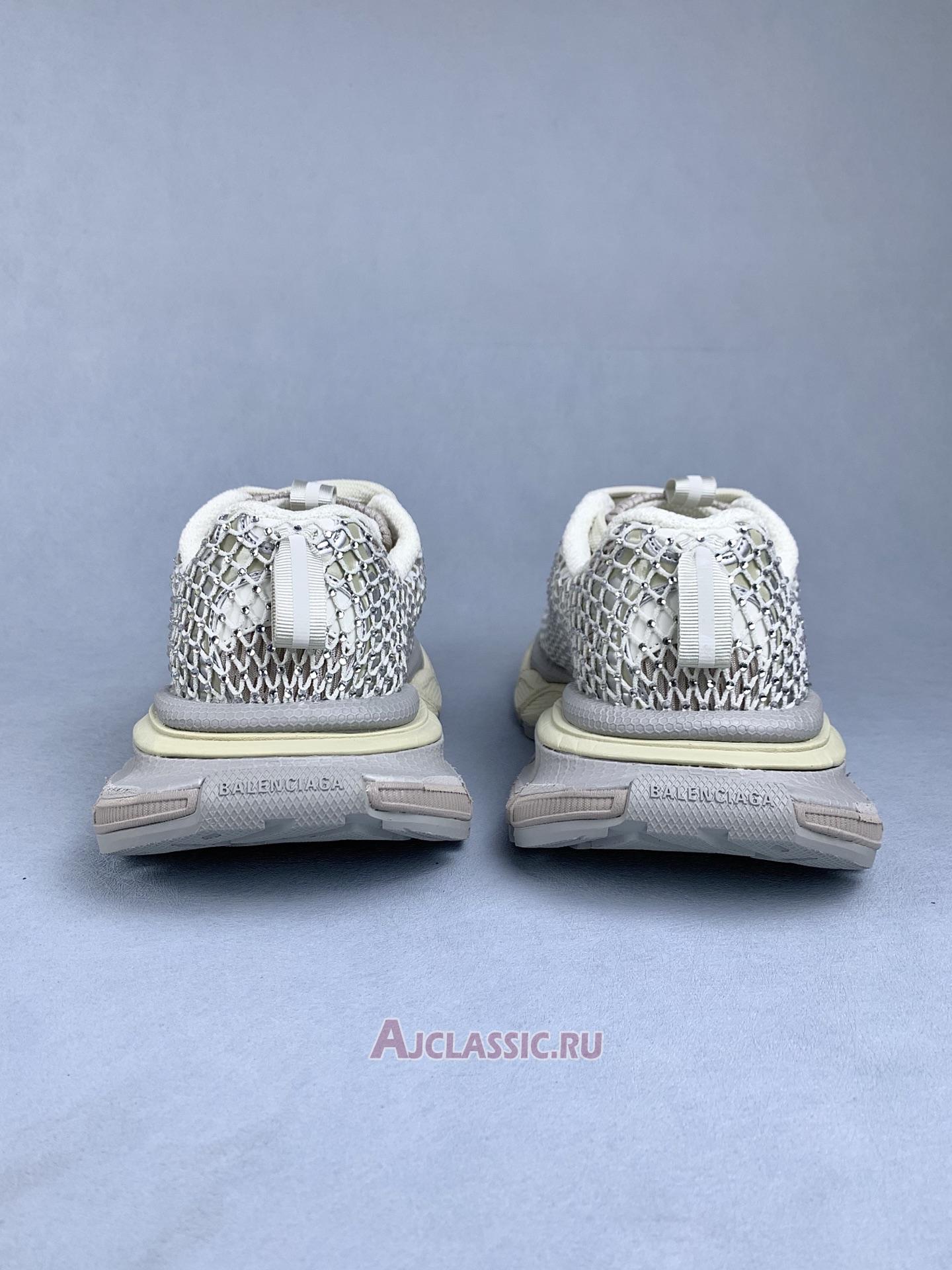 New Balenciaga 3XL Fishnet Sneaker "Eggshell" 788818 W3XFN 9191 Shoes