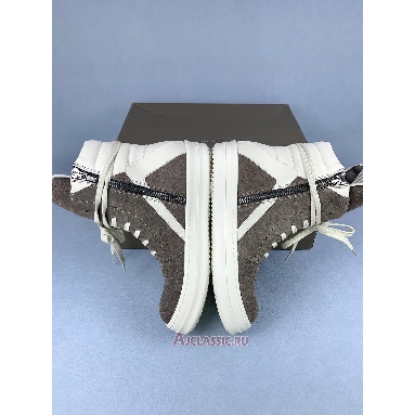 Buy Rick Owens Strobe Geobasket High Dust Milk Brown RU01E5894LWNLCO-3411 Quality Reps Replicas Shoes