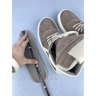 Buy Rick Owens Strobe Geobasket High Dust Milk Brown RU01E5894LWNLCO-3411 Quality Reps Replicas Shoes