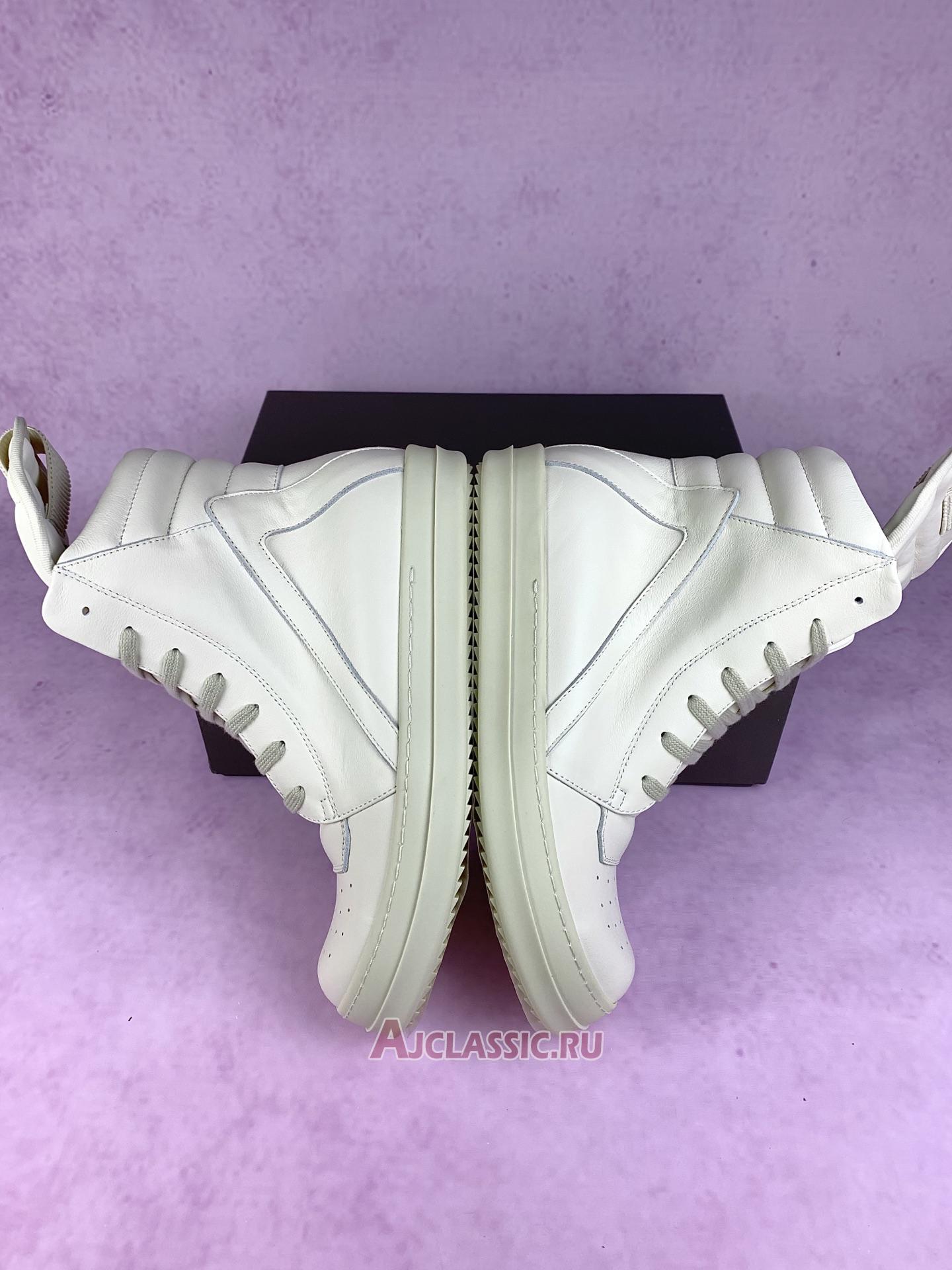 New Rick Owens FW17 Glitter Geobasket "Milk White" RU17F8894 LPO-111-2 Shoes