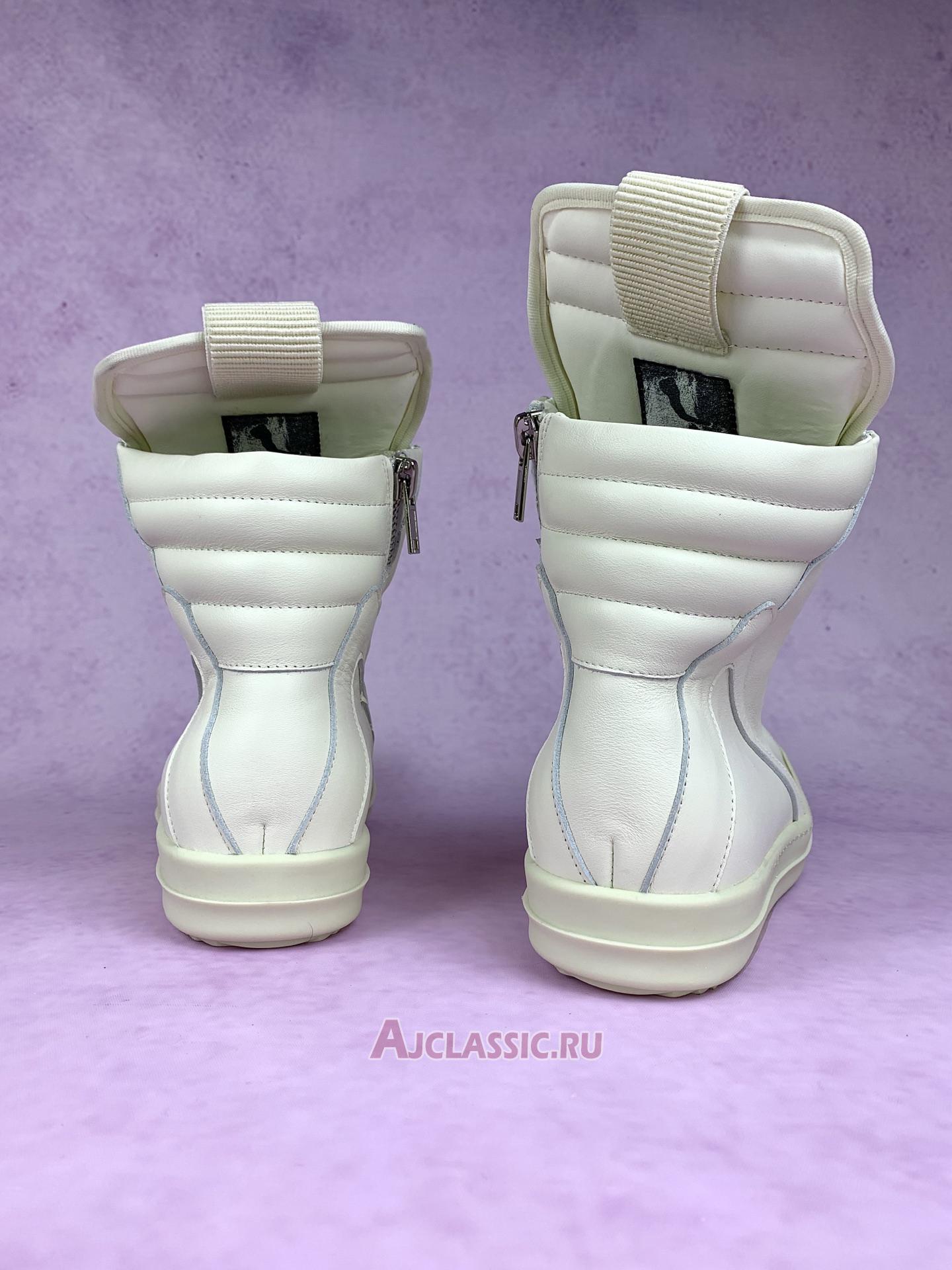 New Rick Owens FW17 Glitter Geobasket "Milk White" RU17F8894 LPO-111-2 Shoes