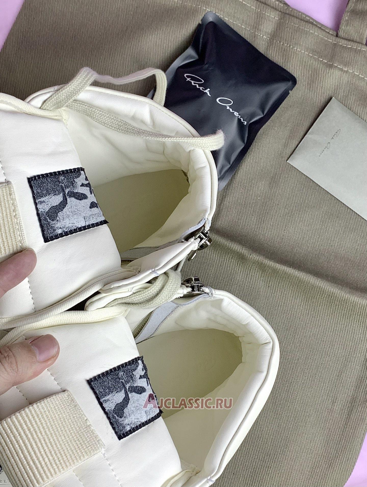 New Rick Owens FW17 Glitter Geobasket "Milk White" RU17F8894 LPO-111-2 Shoes