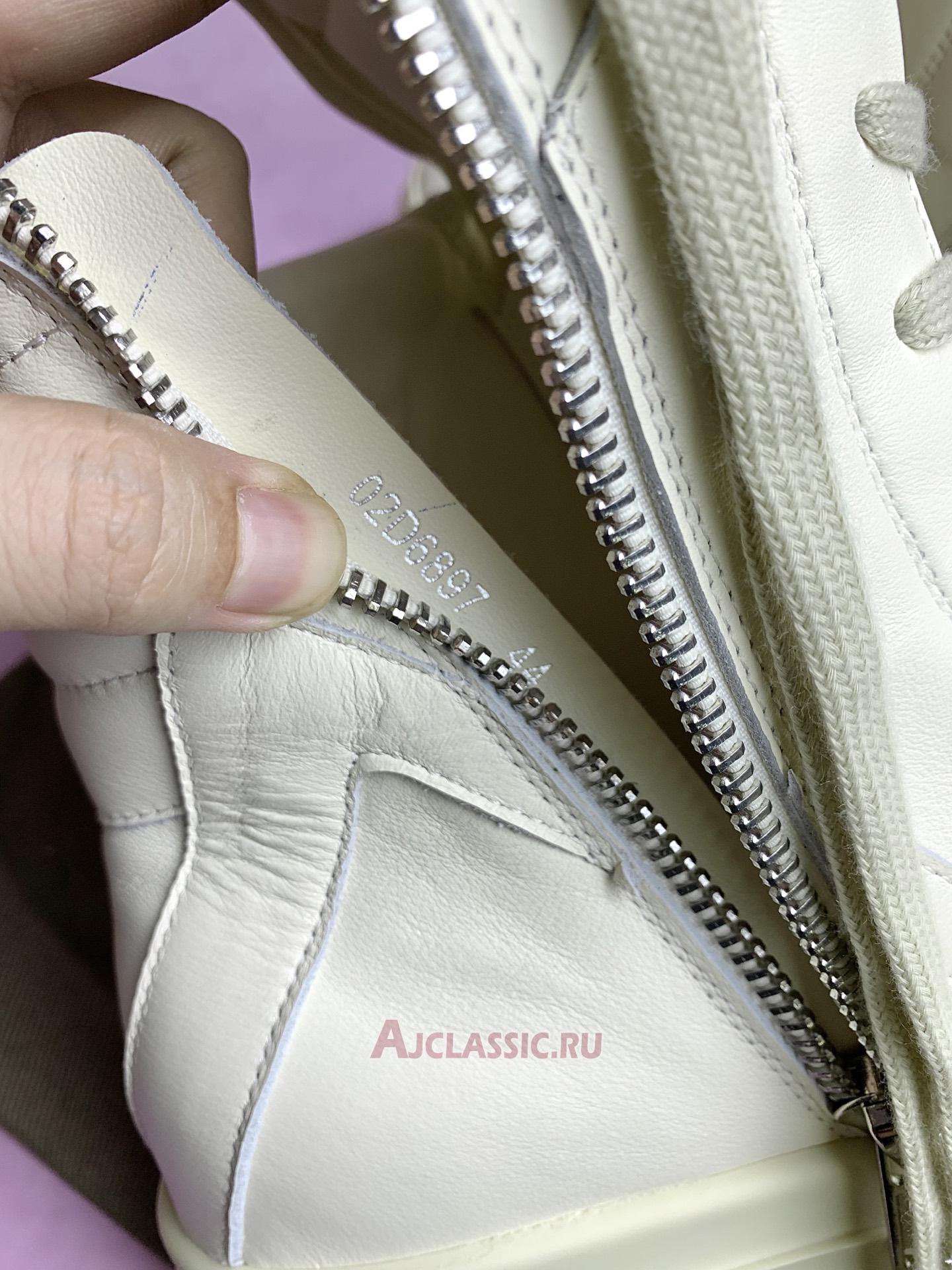 New Rick Owens FW17 Glitter Geobasket "Milk White" RU17F8894 LPO-111-2 Shoes