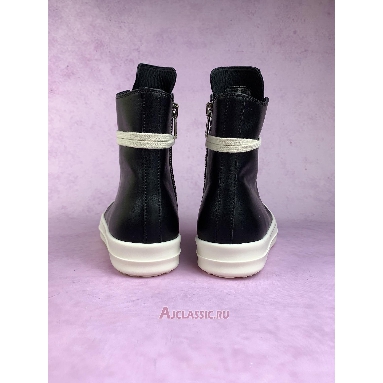 Buy Rick Owens Strobe Leather High Black Milk Black RU02B2890-LPO-911 Quality Reps Replicas Shoes