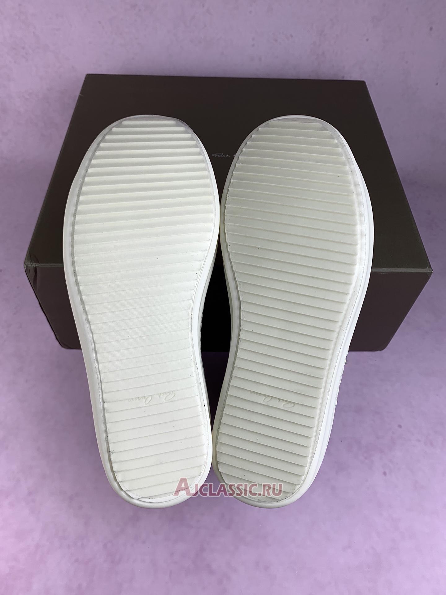 New Rick Owens Strobe Leather High "Black Milk" RU02B2890-LPO-911 Shoes