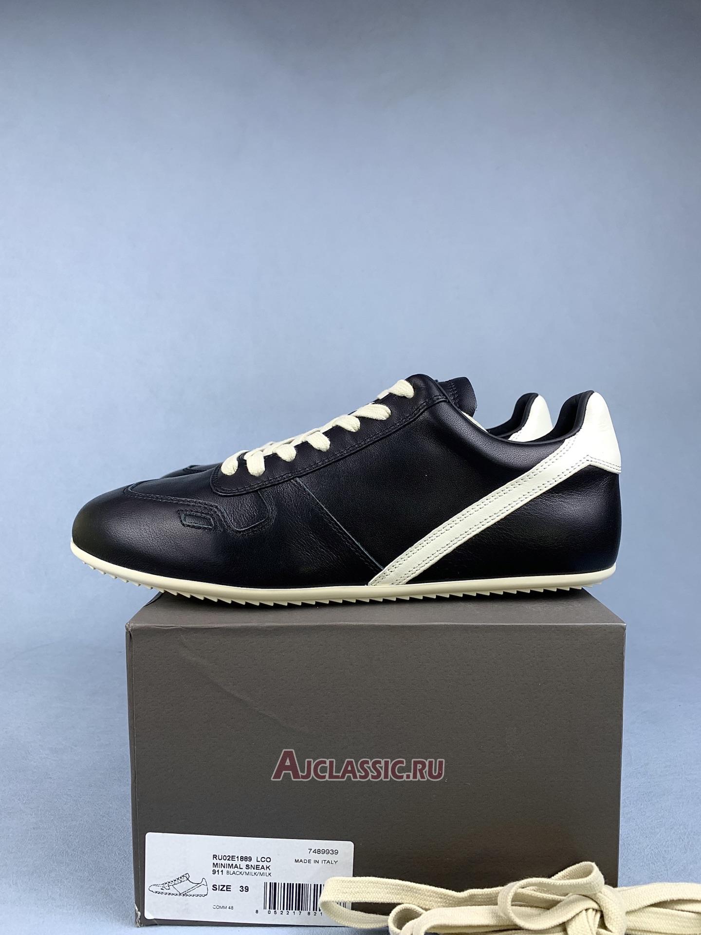 New Rick Owens Concordians Minimal Sneaker "Black Milk" RP02E4895-LCO-911 Shoes