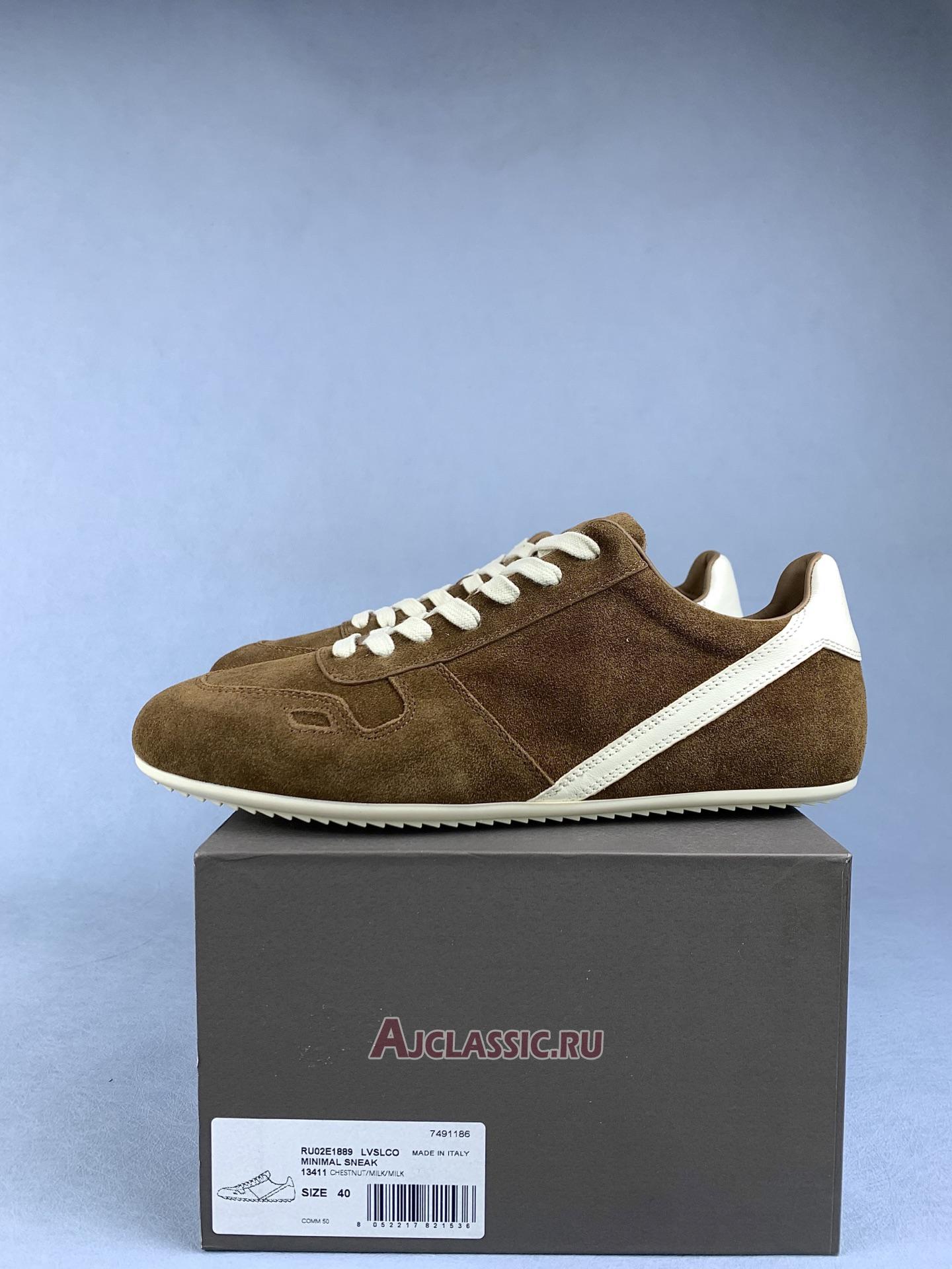 New Rick Owens Concordians Minimal Sneaker "Chestnut" RP02E4895-LVSLCO-13411 Shoes