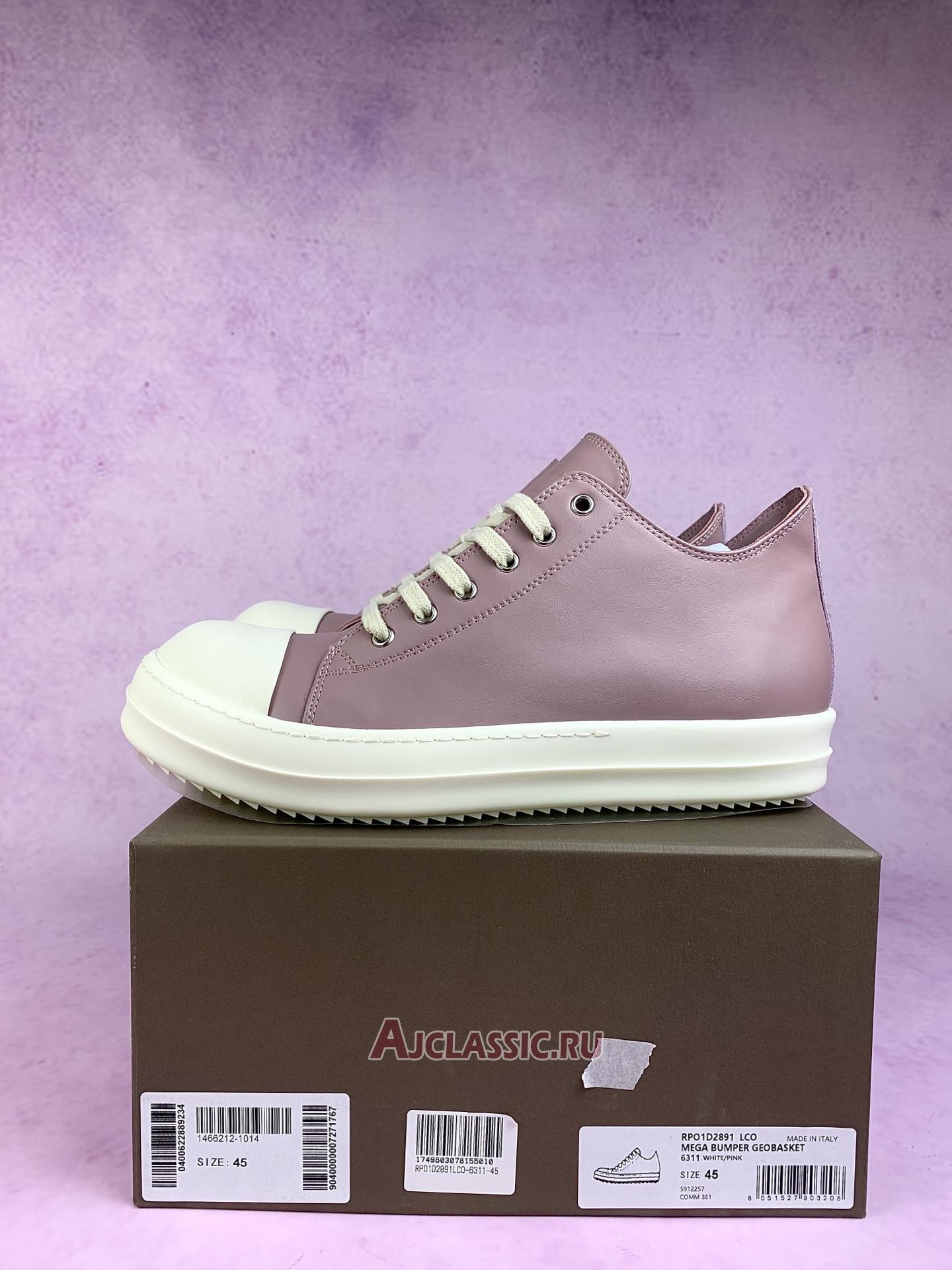 New Rick Owens Lido Low "Dusty Pink" RU01D3891 LCO 6311 Shoes