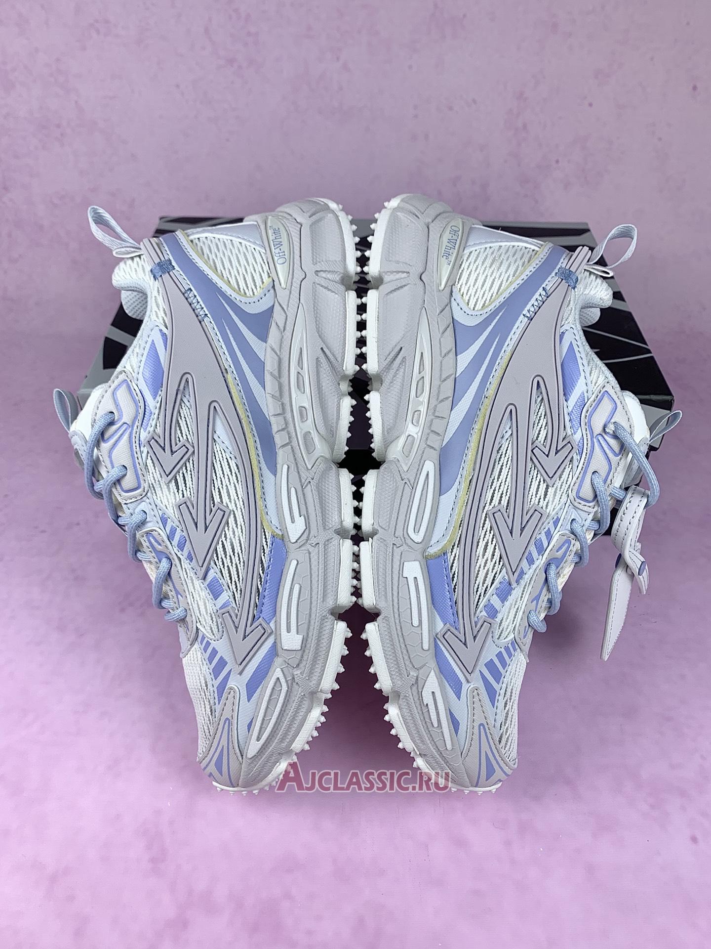 New Off-White Be Right Back "White Grey Light Blue" OMIA295C99FAB001 0140-2 Shoes