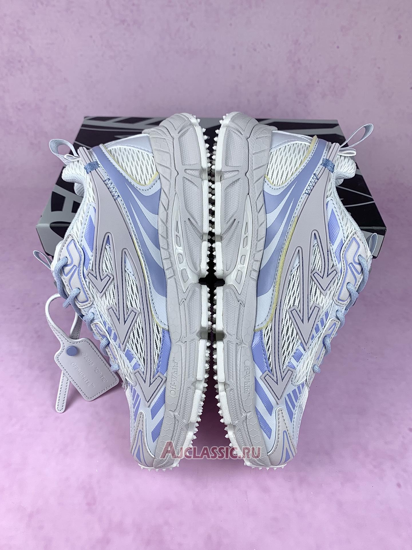 New Off-White Be Right Back "White Grey Light Blue" OMIA295C99FAB001 0140-2 Shoes