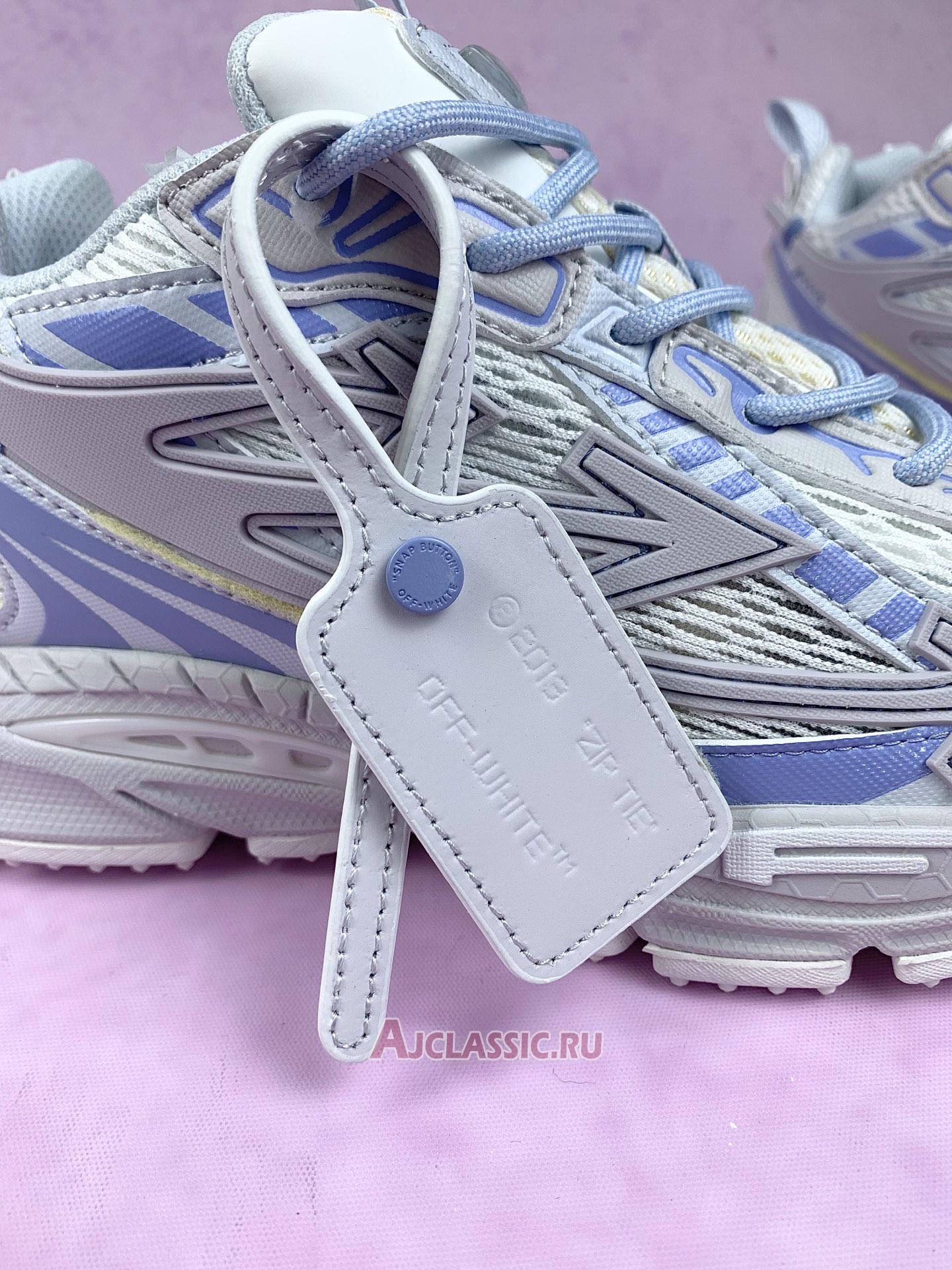 New Off-White Be Right Back "White Grey Light Blue" OMIA295C99FAB001 0140-2 Shoes