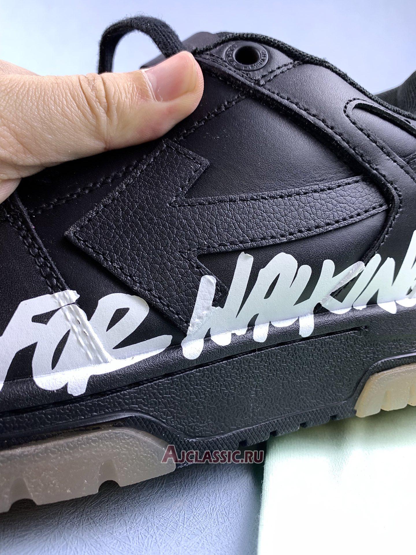 New Off-White Out of Office "For Walking - Black White" OMIA189C99LEA002 1001 Shoes